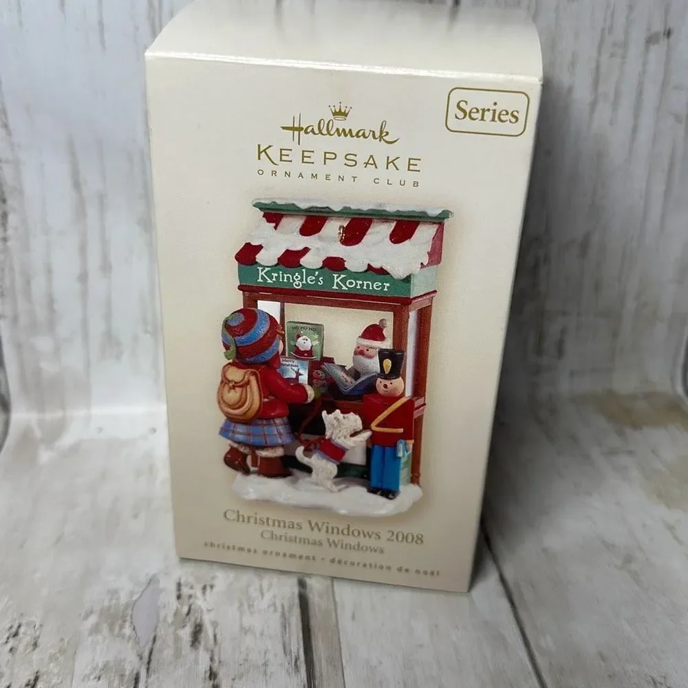 Hallmark Keepsake 2008‎ CHRISTMAS WINDOWS Ornament Club Exclusive